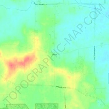 Mappa topografica Stone, altitudine, rilievo