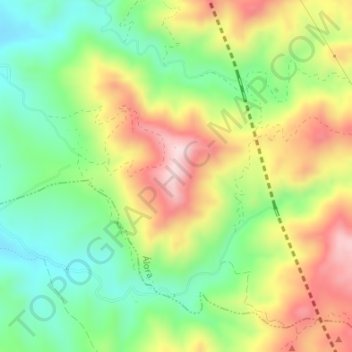 Mappa topografica Cerro Tavilla, altitudine, rilievo