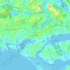 Mappa topografica West Chatham, altitudine, rilievo