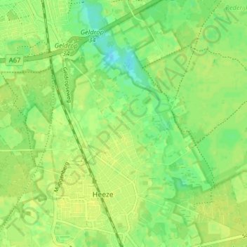 Mappa topografica Rul, altitudine, rilievo