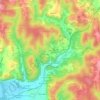 Mappa topografica Faye, altitudine, rilievo