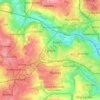 Mappa topografica Farsley, altitudine, rilievo