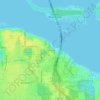 Mappa topografica Gilmore, altitudine, rilievo