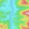 Mappa topografica Las Sosses, altitudine, rilievo