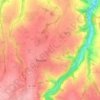 Mappa topografica Keradennec, altitudine, rilievo