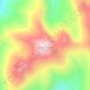 Mappa topografica Black Mountain, altitudine, rilievo