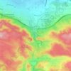 Mappa topografica La Pégoulière, altitudine, rilievo