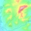 Mappa topografica Cerro de las Mesas Quemadas, altitudine, rilievo