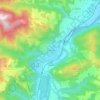 Mappa topografica Casagrande, altitudine, rilievo