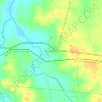 Mappa topografica Umarituba, altitudine, rilievo