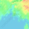 Mappa topografica Weagamow Lake, altitudine, rilievo