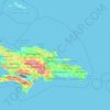 Mappa topografica María Trinidad Sánchez, altitudine, rilievo