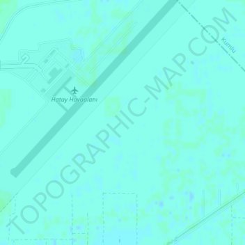 Mappa topografica Amik Gölü, altitudine, rilievo