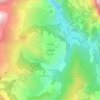 Mappa topografica Les Merles, altitudine, rilievo