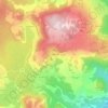 Mappa topografica Rouillas-Haut, altitudine, rilievo