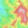 Mappa topografica Les Harrivières, altitudine, rilievo