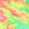 Mappa topografica Heightington, altitudine, rilievo