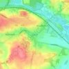 Mappa topografica Oulton, altitudine, rilievo