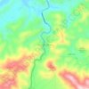 Mappa topografica Cove Creek Cascades, altitudine, rilievo