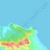Mappa topografica Munting Buhangin Cove, altitudine, rilievo