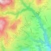 Mappa topografica Bérieux, altitudine, rilievo