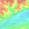 Mappa topografica Aiglkofen, altitudine, rilievo