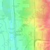 Mappa topografica Polkinghorn Addition Colonia, altitudine, rilievo