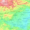 Mappa topografica Charallave, altitudine, rilievo