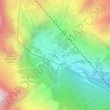 Mappa topografica Barmasse, altitudine, rilievo