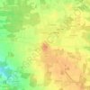 Mappa topografica Ambérieux-en-Dombes, altitudine, rilievo