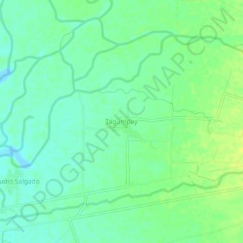 Mappa topografica Tagumpay, altitudine, rilievo