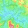 Mappa topografica Pontarion, altitudine, rilievo