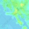 Mappa topografica Le Souchet, altitudine, rilievo
