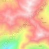 Mappa topografica 普朵下寨, altitudine, rilievo
