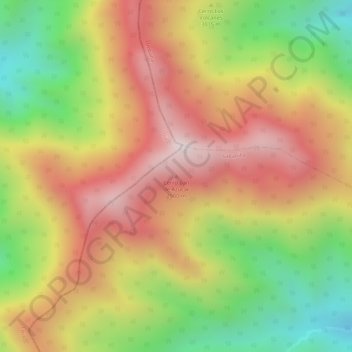 Mappa topografica Cerro pan de Azucar, altitudine, rilievo