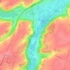 Mappa topografica La Fontaine Pesée, altitudine, rilievo