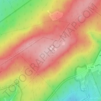 Mappa topografica Sandkopf, altitudine, rilievo