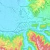 Mappa topografica Rieti, altitudine, rilievo