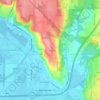 Mappa topografica Fife Heights, altitudine, rilievo