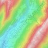 Mappa topografica Rosset, altitudine, rilievo