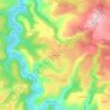 Mappa topografica Canteloube, altitudine, rilievo