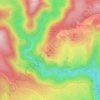 Mappa topografica La Gardie, altitudine, rilievo