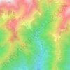 Mappa topografica Montata, altitudine, rilievo