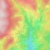 Mappa topografica Cherblanc, altitudine, rilievo