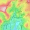 Mappa topografica Rhiwbryfdir, altitudine, rilievo