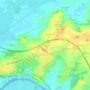 Mappa topografica Pièce du Tail, altitudine, rilievo