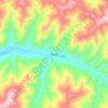 Mappa topografica 拉布乡, altitudine, rilievo