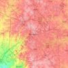 Mappa topografica Bangalore, altitudine, rilievo