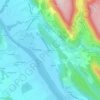 Mappa topografica Chevrieux, altitudine, rilievo