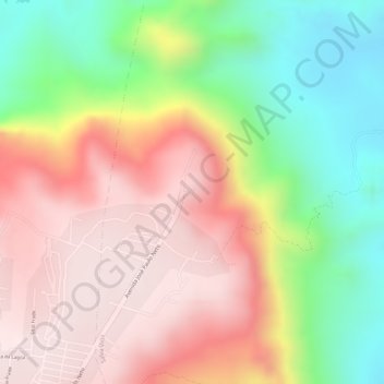 Mappa topografica Mirante do Canto, altitudine, rilievo